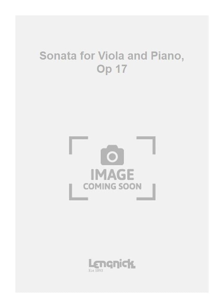 Sonata for Viola and Piano, Op 17
